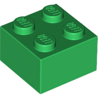 LEGO® Einzelstein Brick 2x2 Dark Green (Grün)