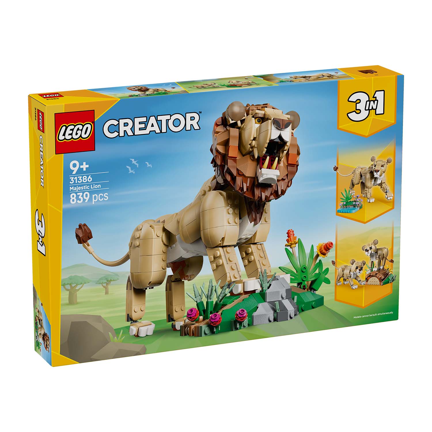 LEGO® Set 31386 Wilde Tiere: Majestätischer Löwe