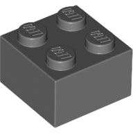 LEGO® Einzelstein Brick 2x2 Dark Stone Grey