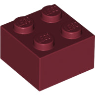 LEGO® Einzelstein Brick 2x2 Dark Red