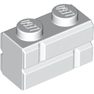 LEGO® Einzelstein Profile Brick 1x2 Single Gro. White