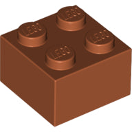 LEGO® Einzelstein Brick 2x2 Dark Orange