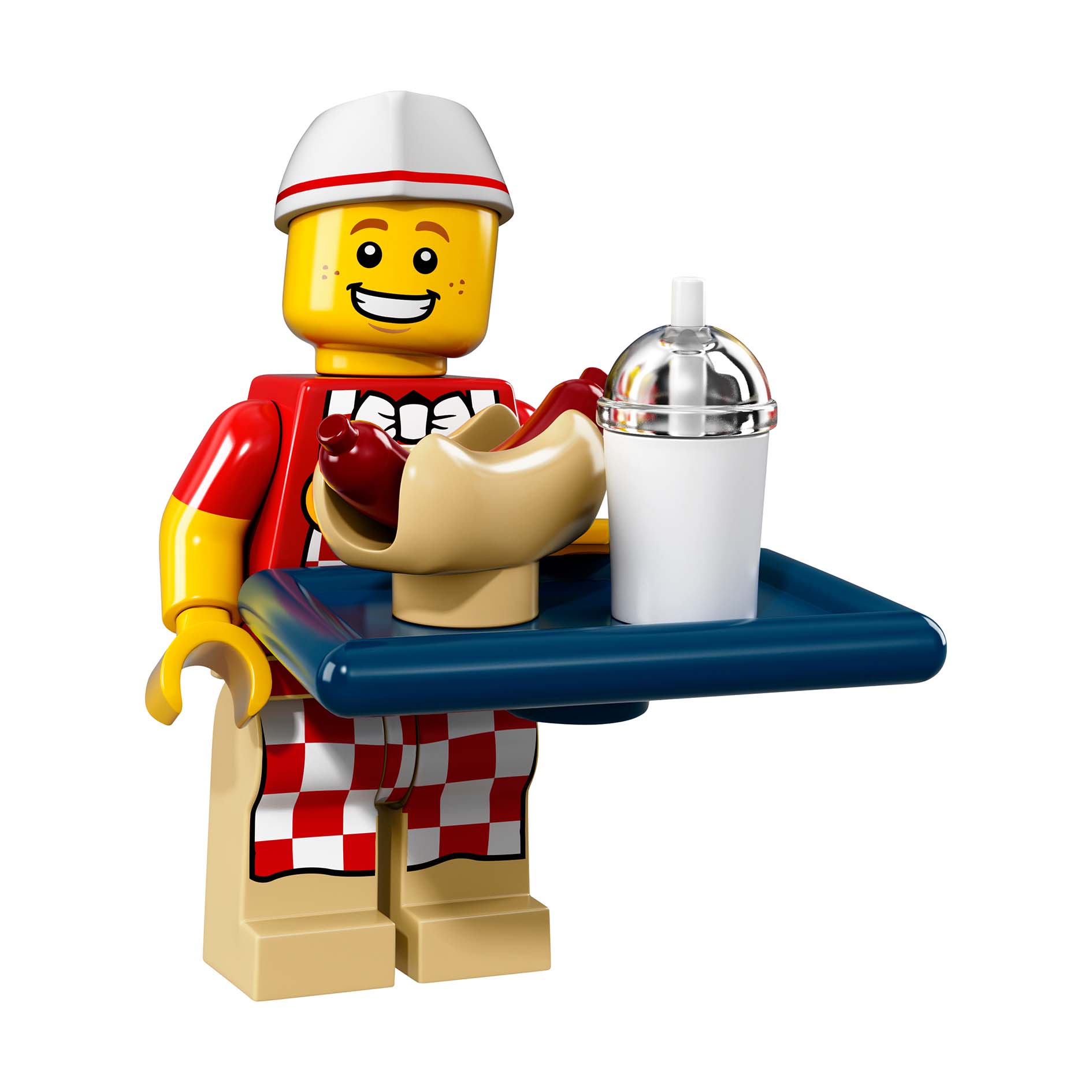 LEGO® Minifigur Hot Dog Vendor - col17-6