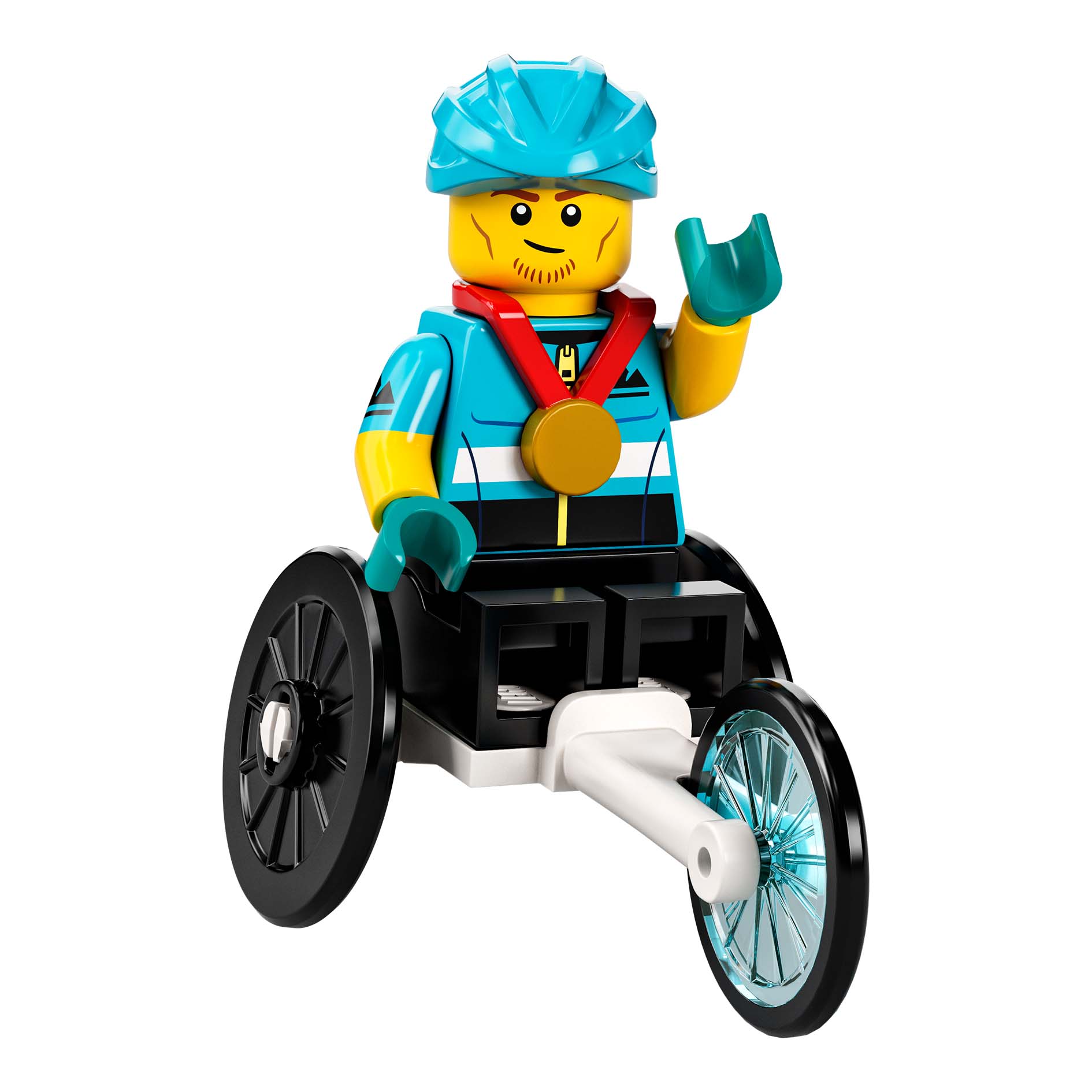 LEGO® Minifigur Wheelchair Racer - col22-12