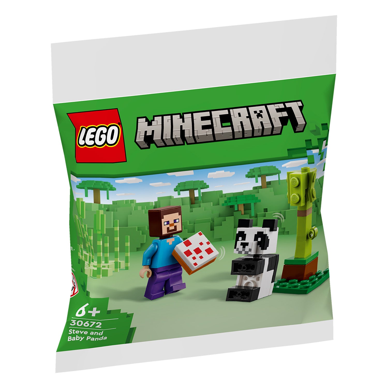 LEGO® Set 30672 Steve mit Baby-Panda