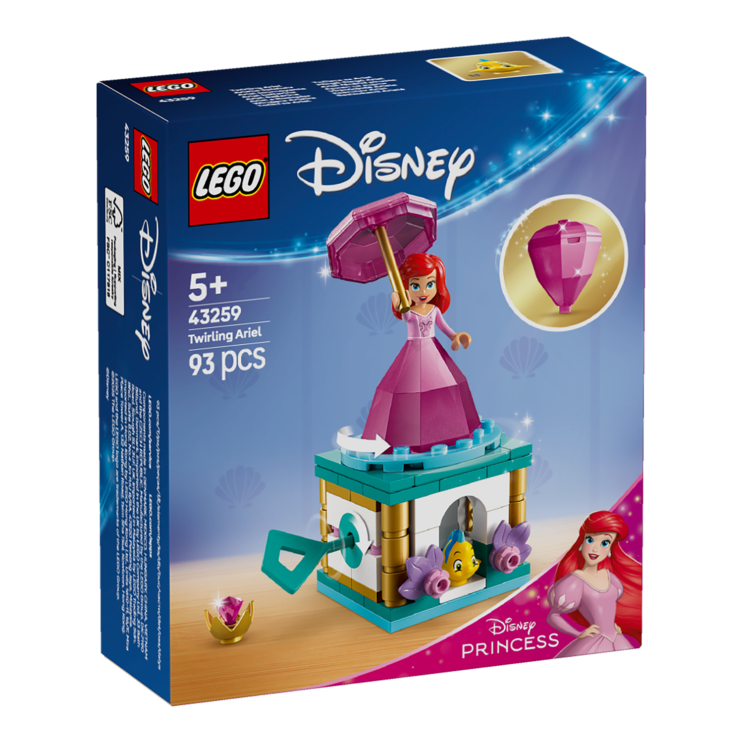 LEGO® Set 43259 Arielle Spieluhr