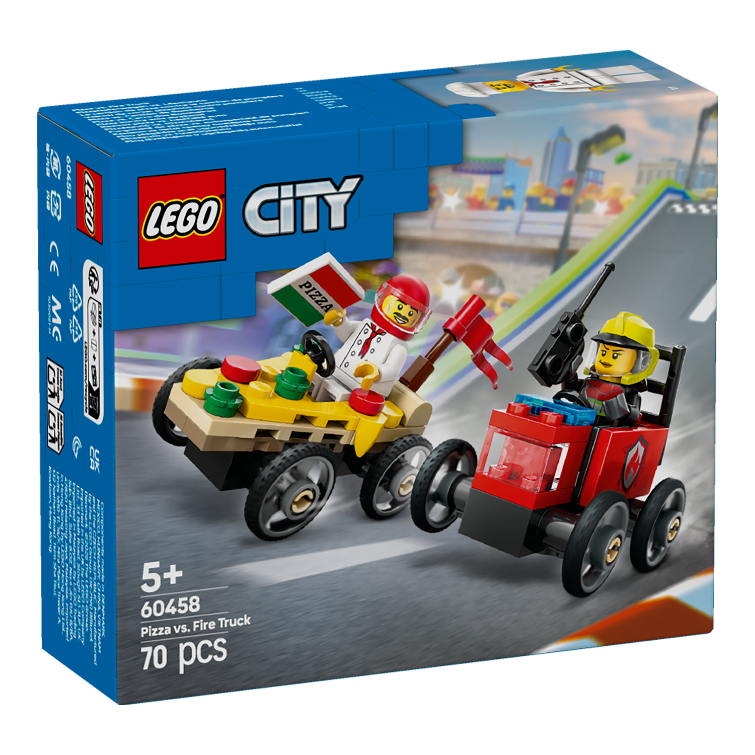 LEGO® Set 60458 Pizzalieferwagen vs. Löschauto