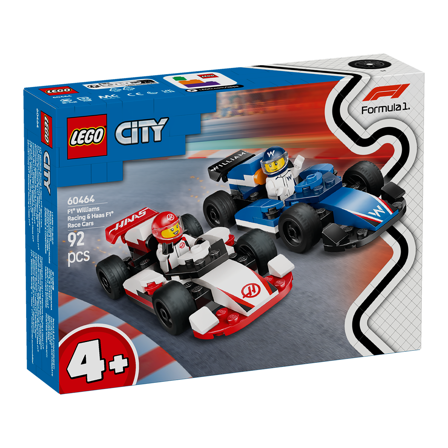 LEGO® Set 60464 F1® Williams Racing und Haas F1® Rennautos