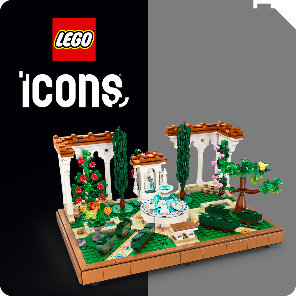 Button LEGO® Icons Botanischer Garten