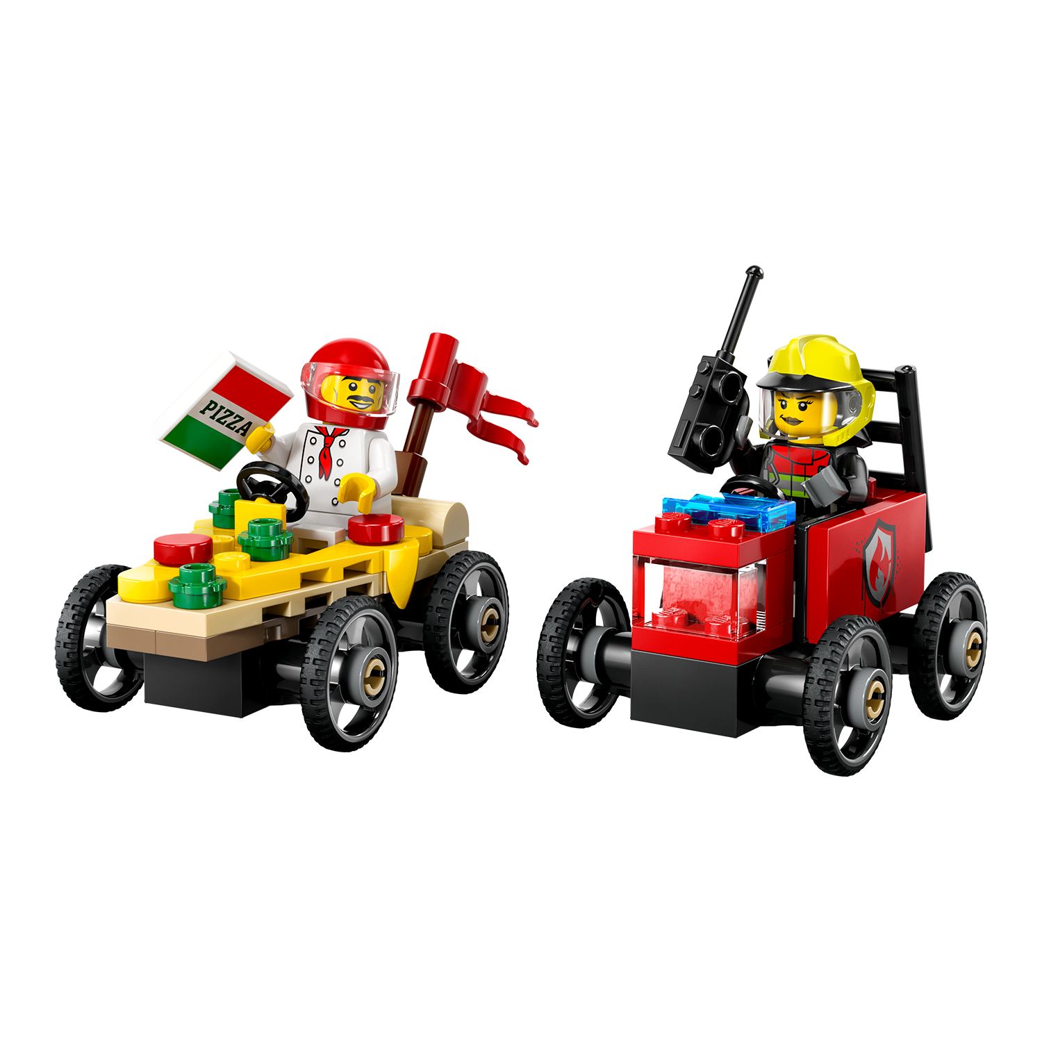 LEGO® Set 60458 Pizzalieferwagen vs. Löschauto