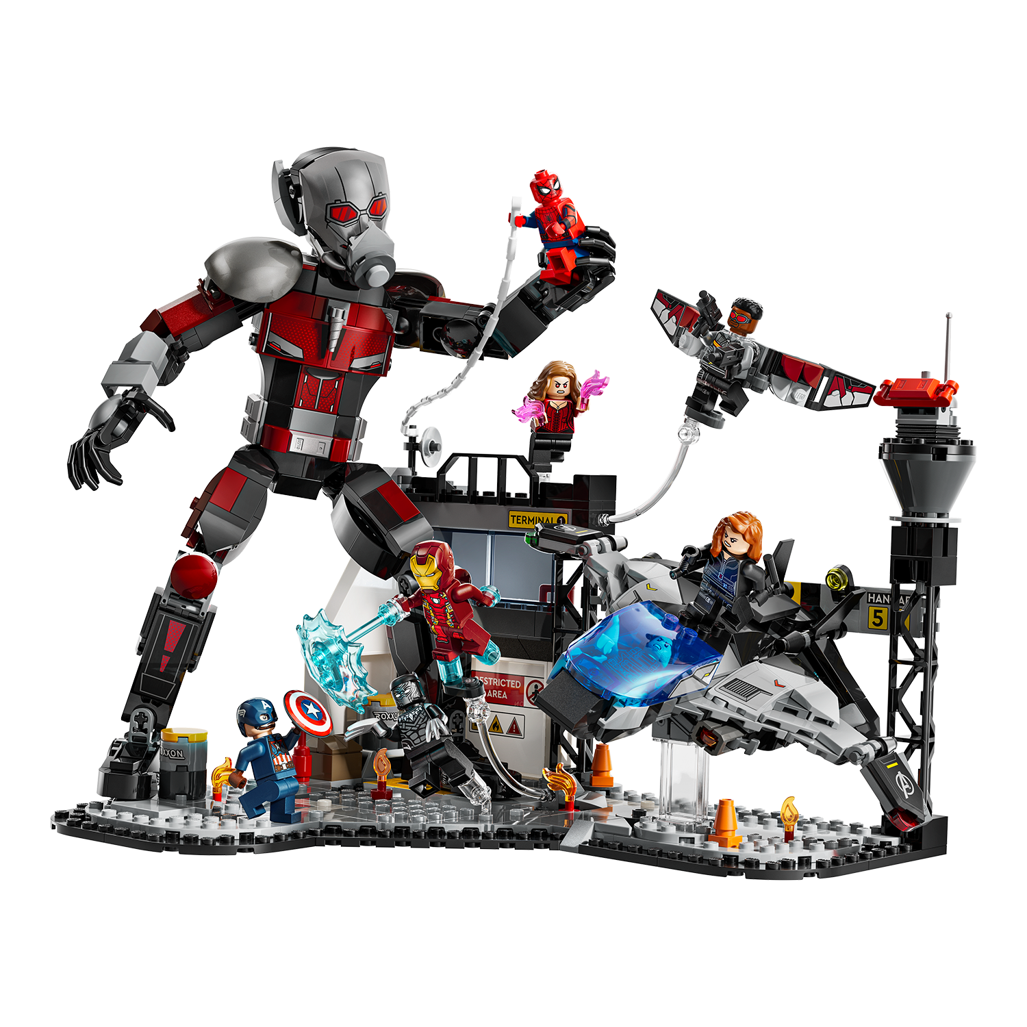 LEGO® Set 76314 Captain America: Civil War Actionduell