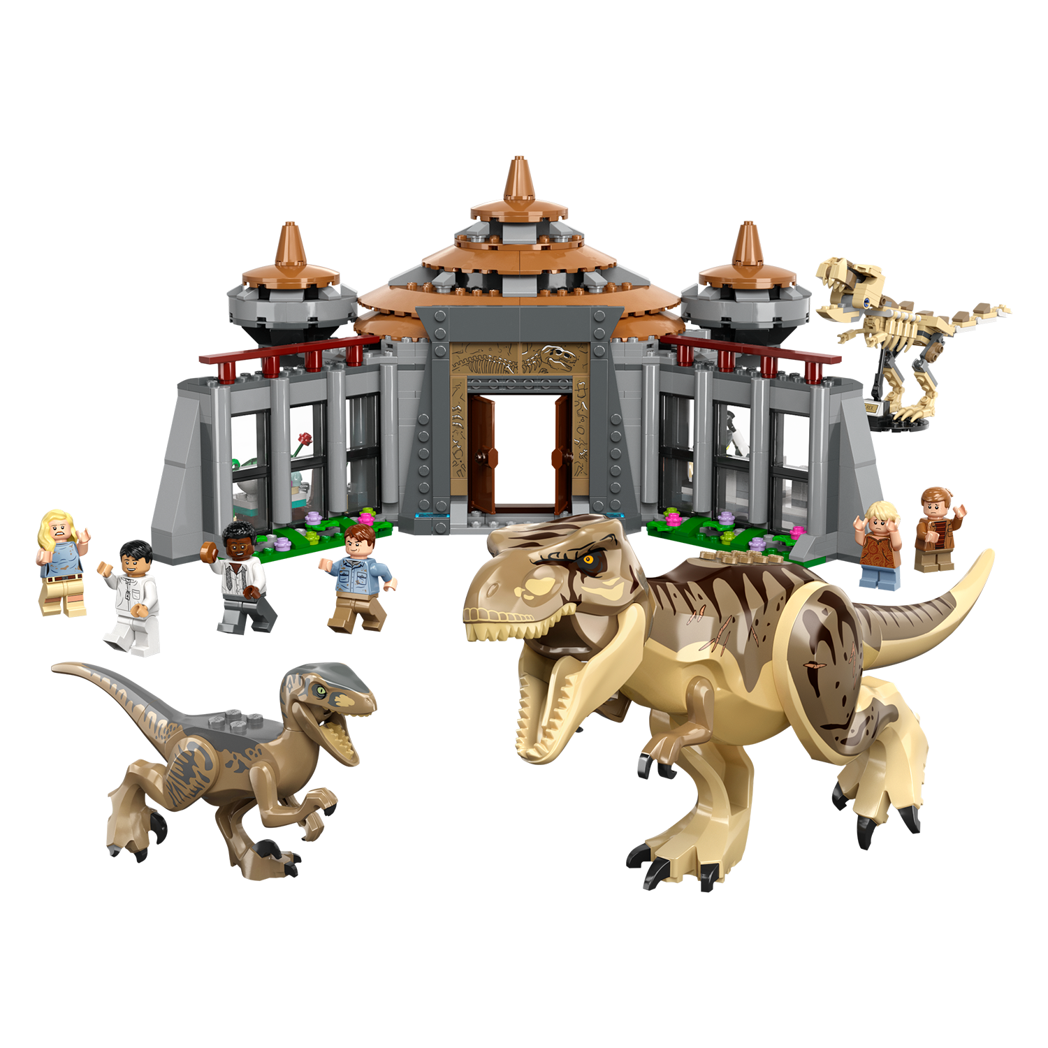 LEGO® Set 76961 Angriff des T.Rex und des Raptors aufs Besucherzentrum