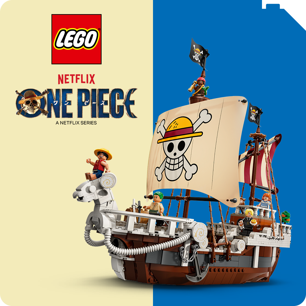 LEGO® Set eines Piratenschiffs aus der Netflix-Serie One Piece