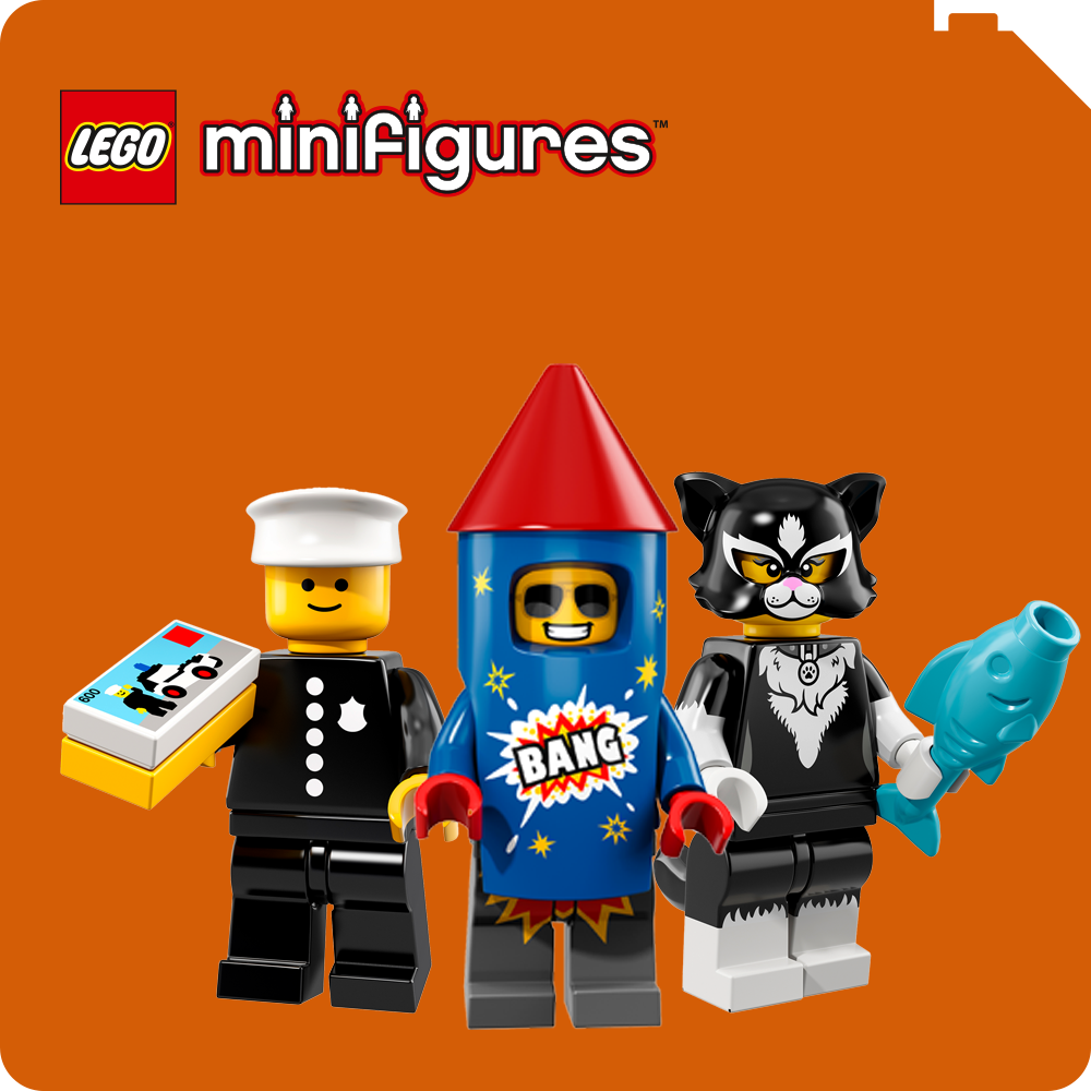 Themebutton mit drei LEGO® Minifiguren