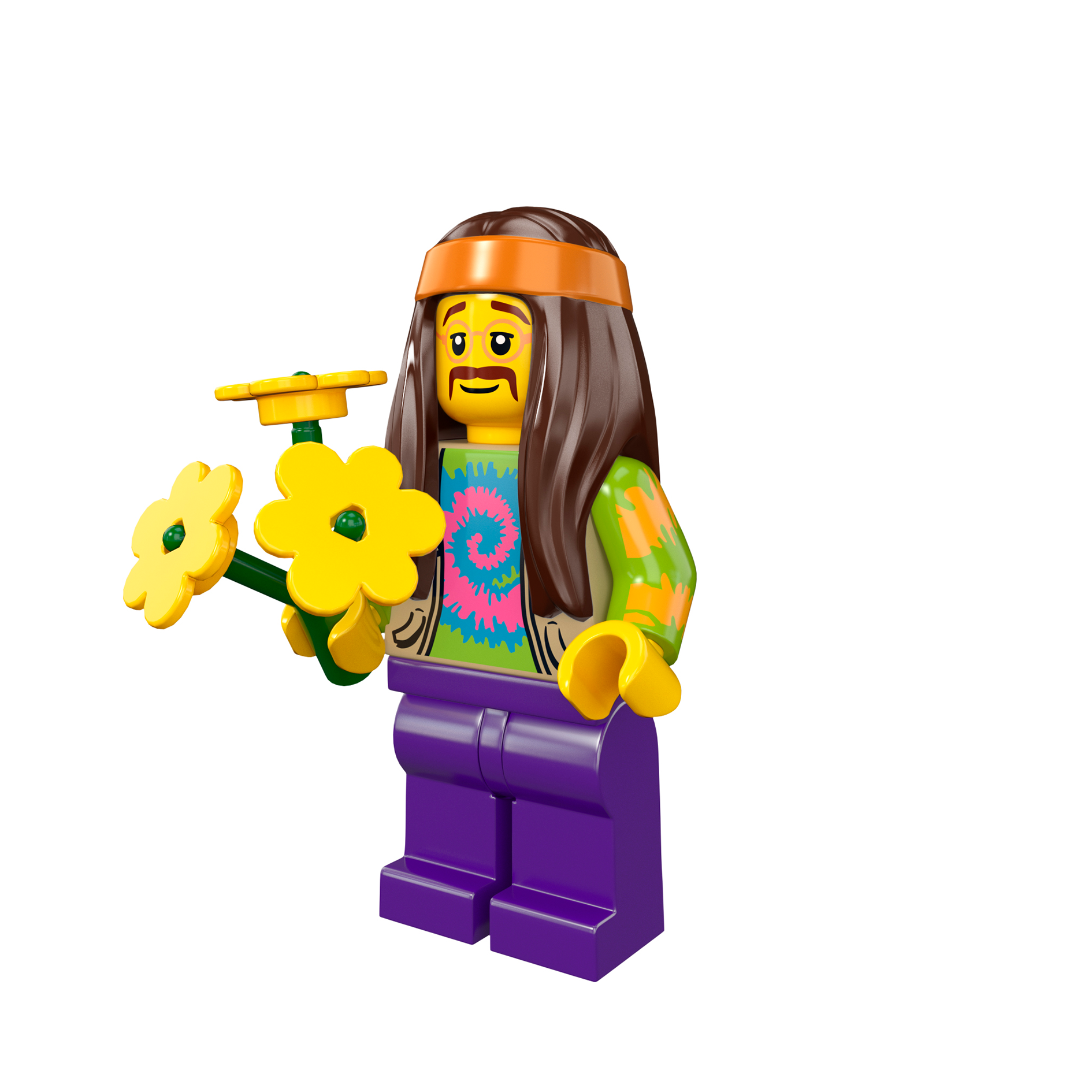 LEGO® Minifigur Hippie - col07-11