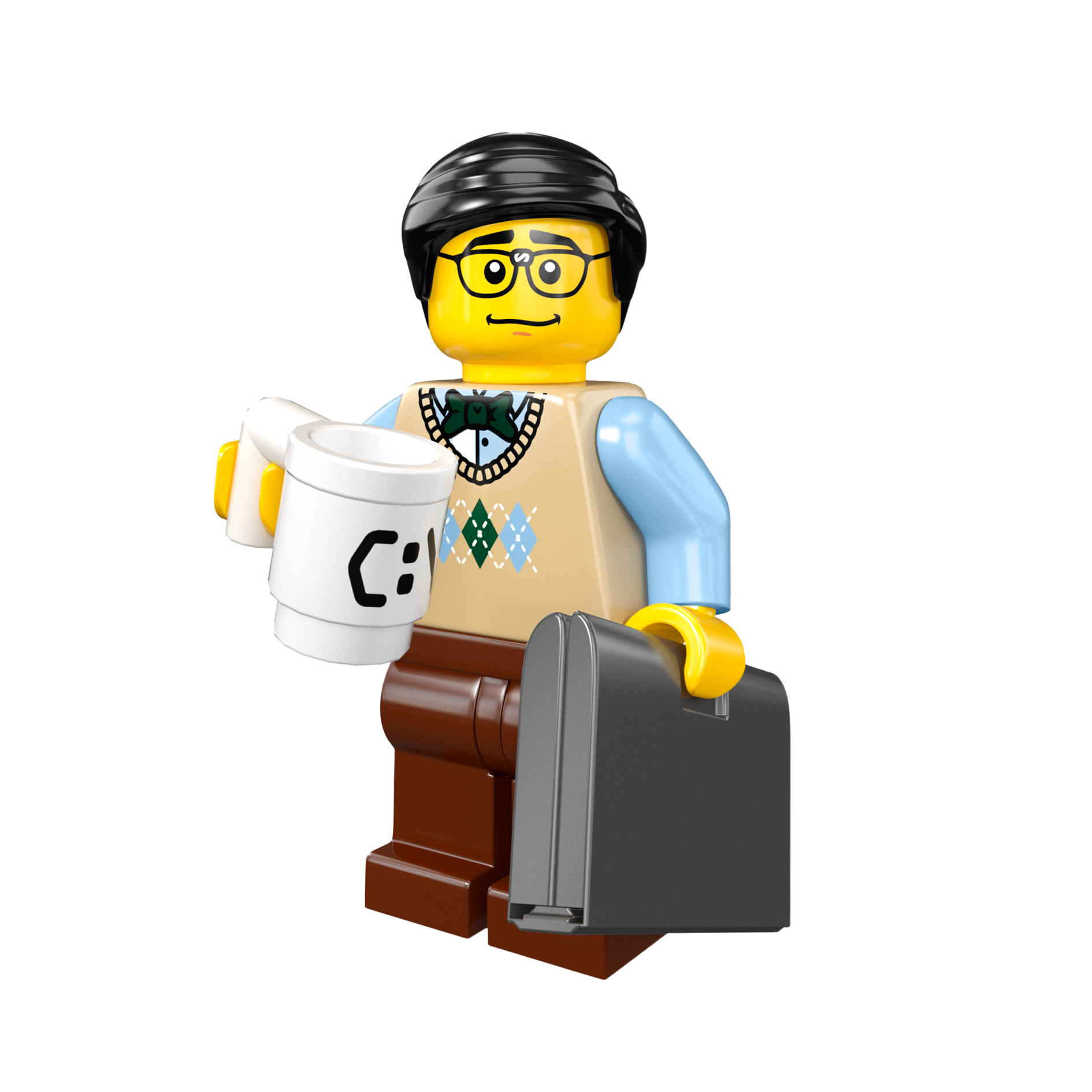 LEGO® Minifigur Computer Programmer - col07-12