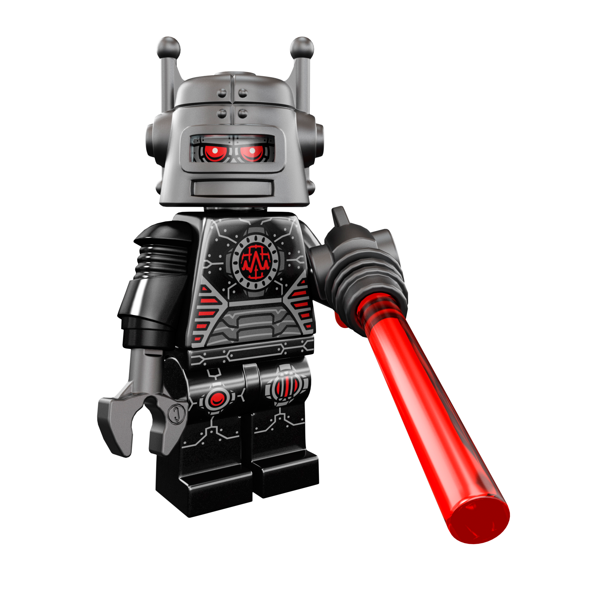 LEGO® Minifigur Evil Robot - col08-1