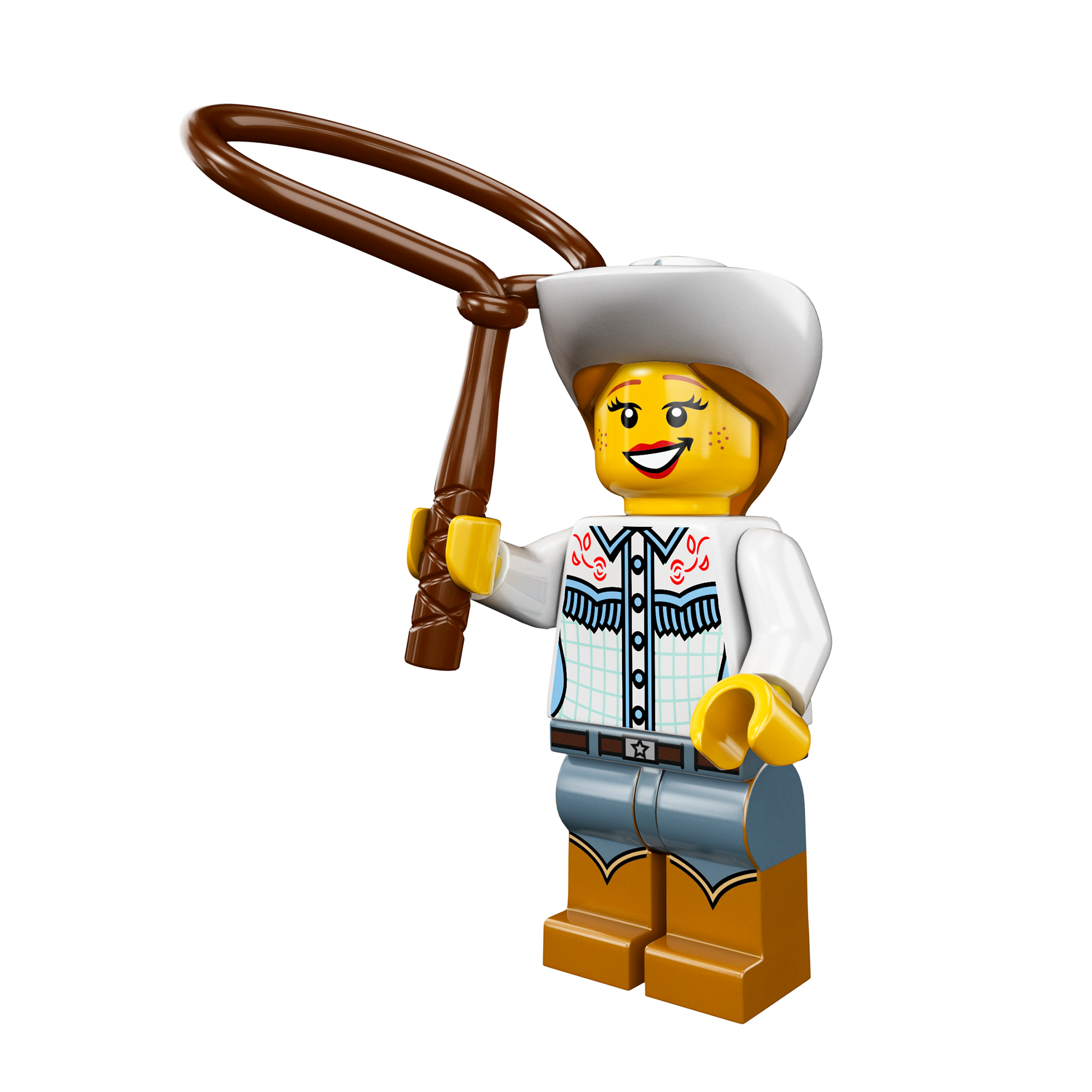 LEGO® Minifigur Cowgirl - col08-4