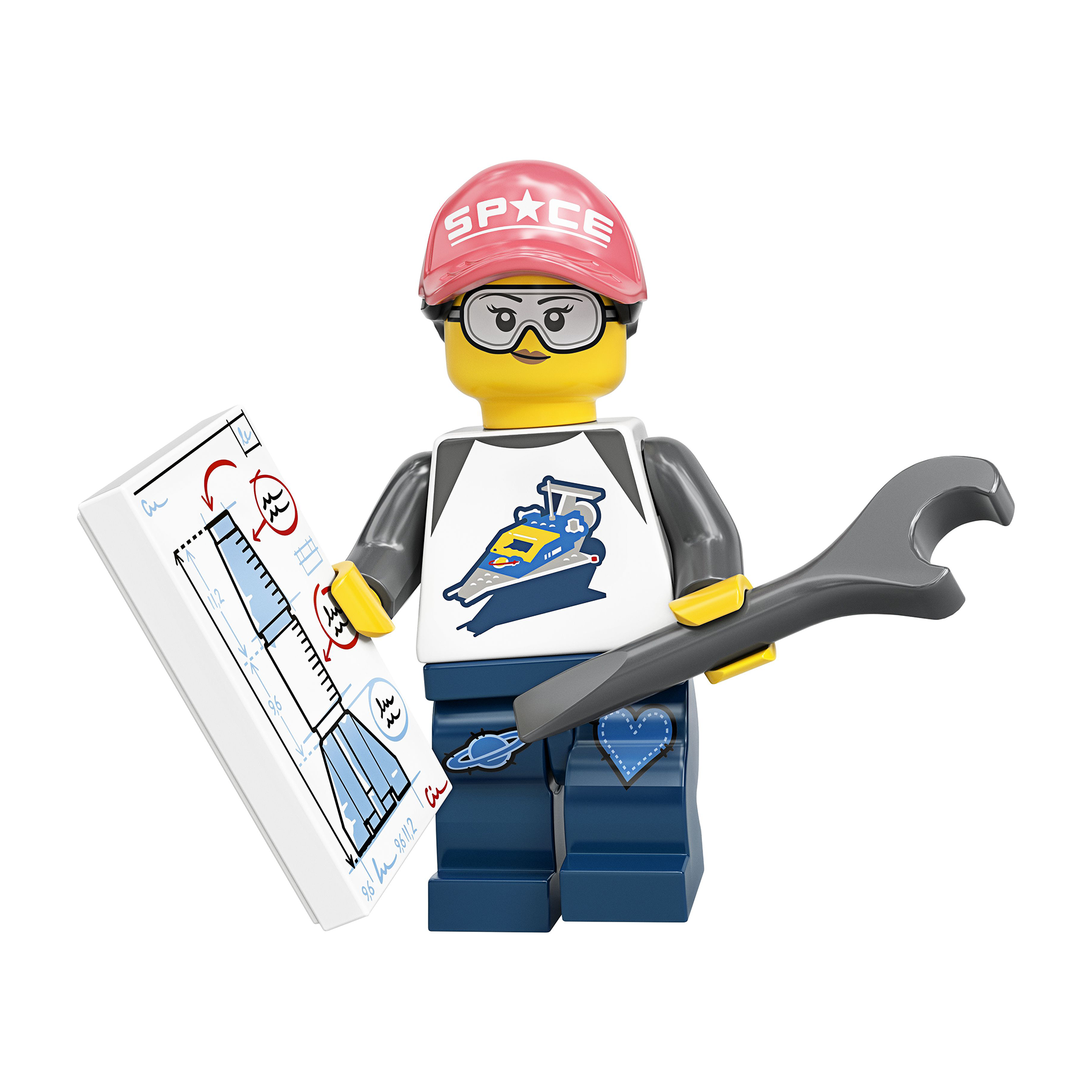 LEGO® Minifigur Space Fan - col20-6