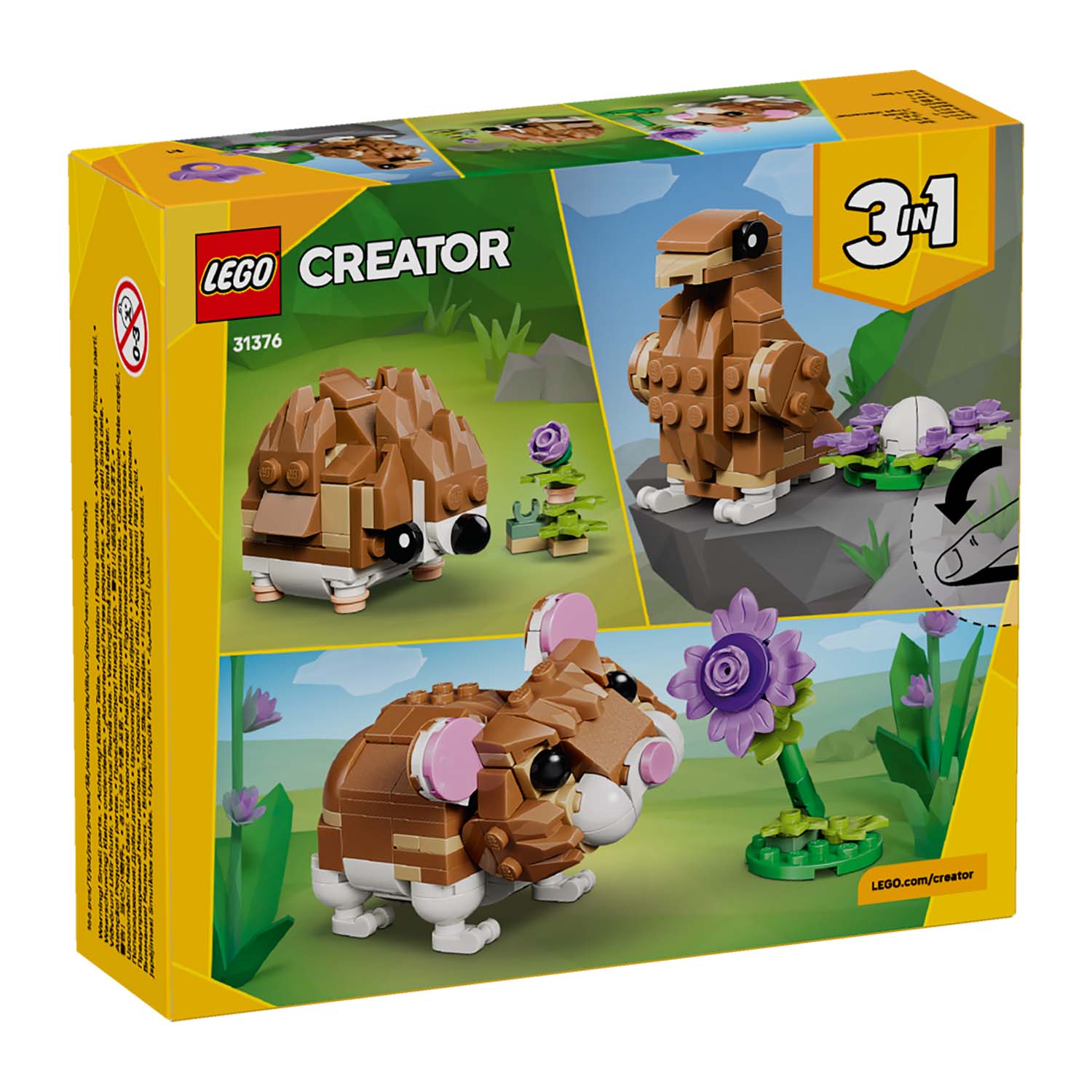 LEGO® Set 31376 Niedlicher Hamster mit Blume