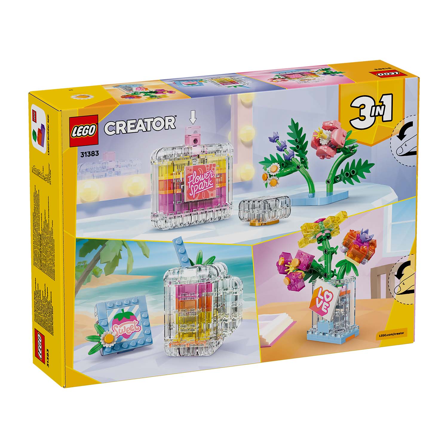LEGO® Set 31383 Parfümflasche mit Blumendeko