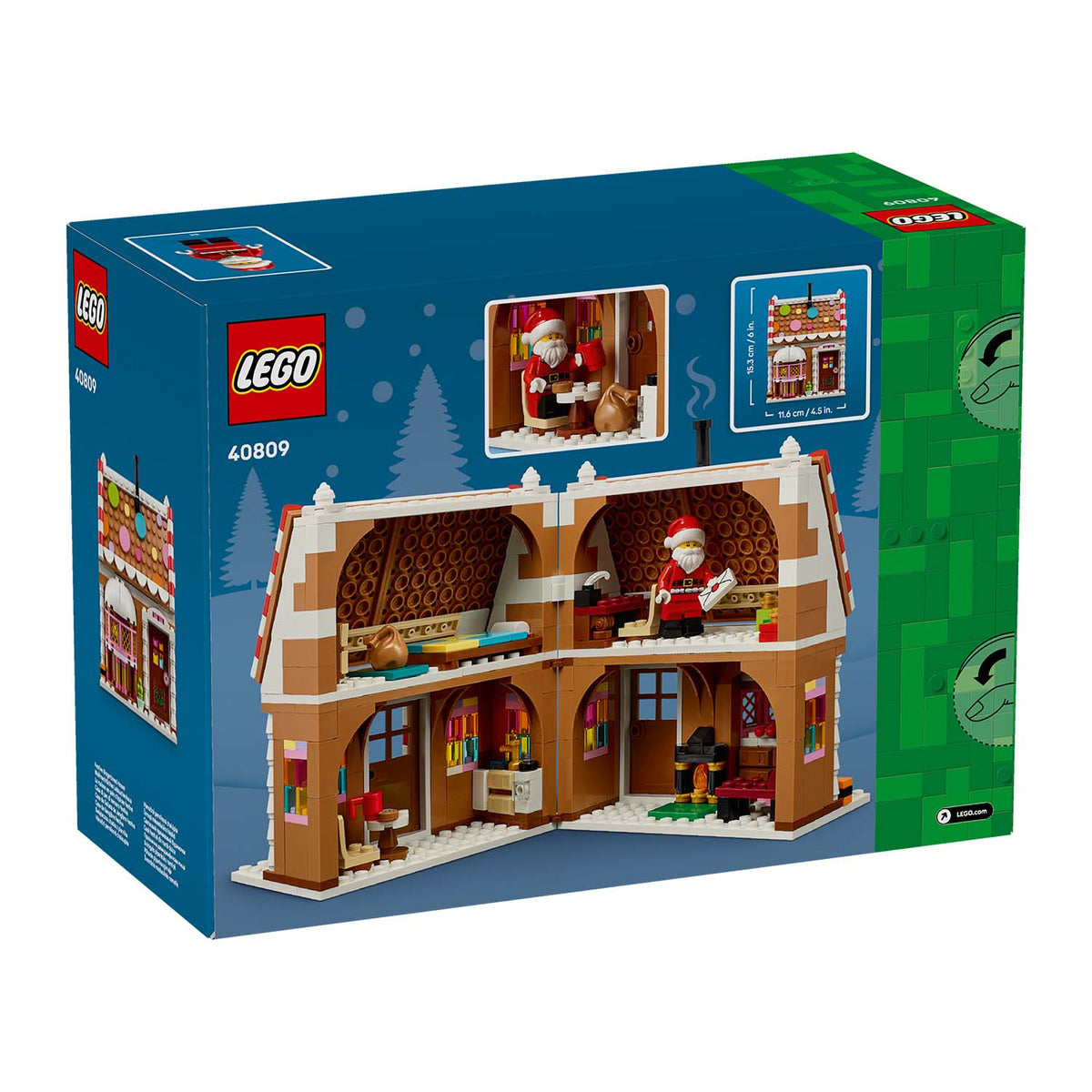 LEGO® Set 40809 Weihnachtliches Lebkuchenhaus