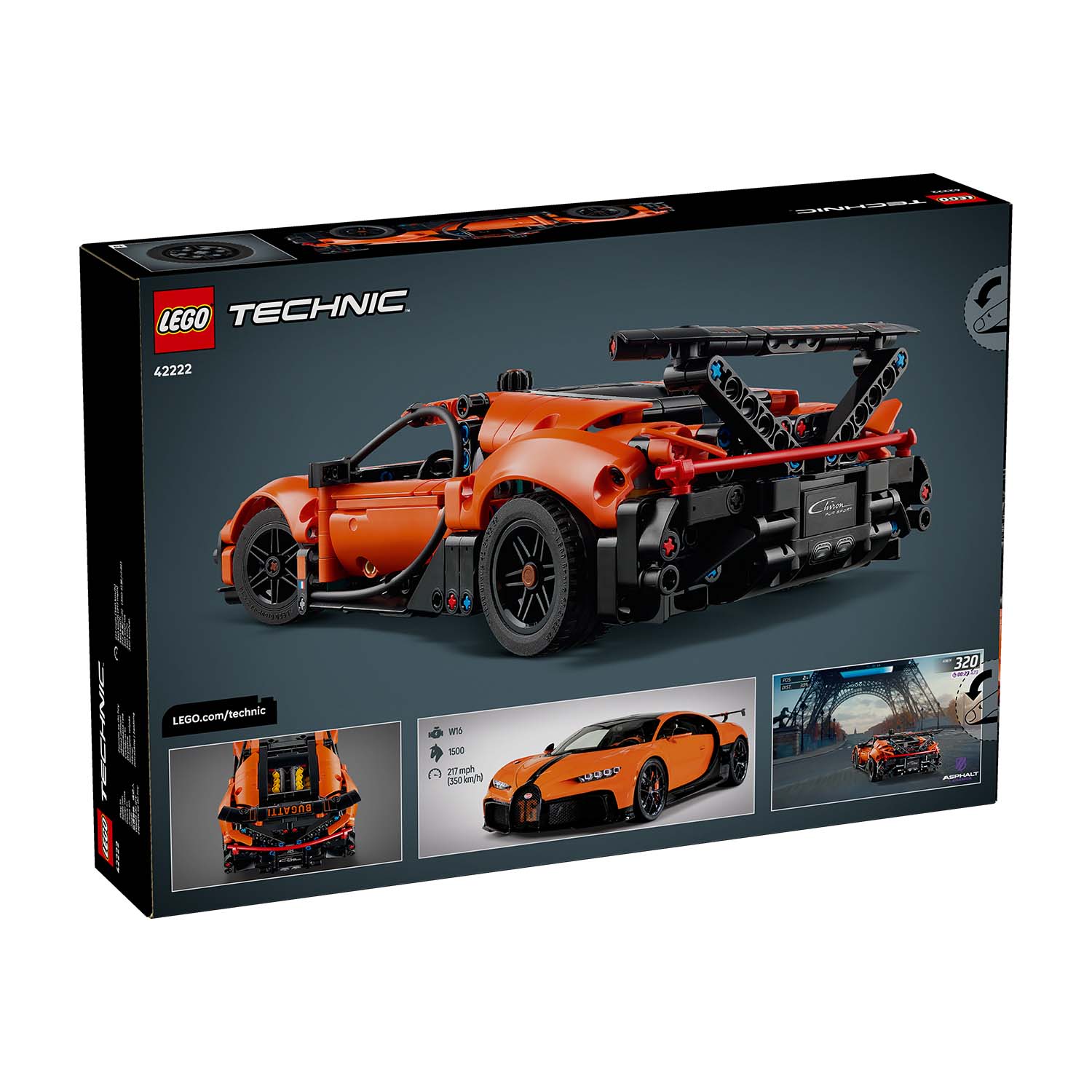 LEGO® Set 42222 Bugatti Chiron Pur Sport Hypercar