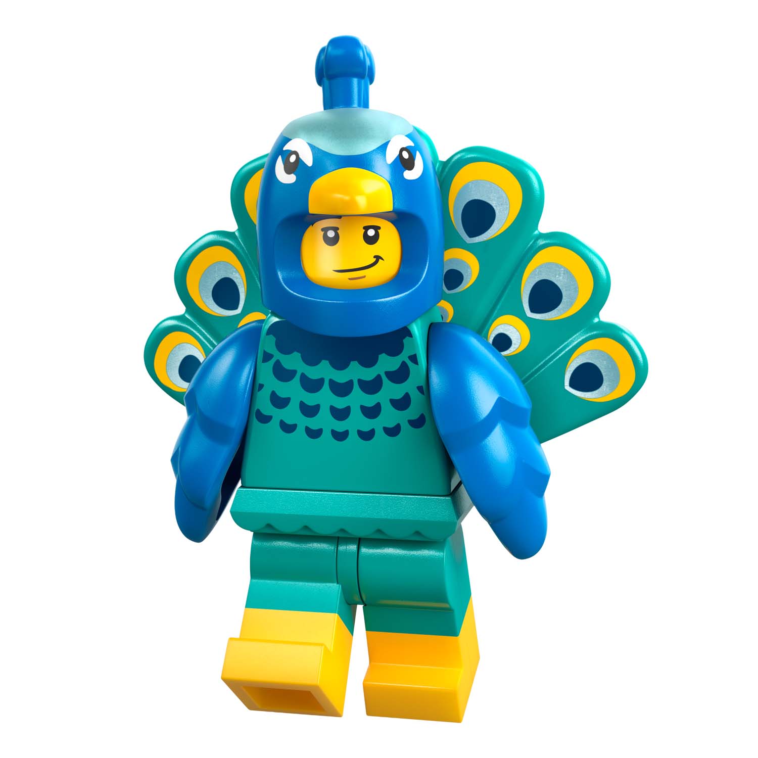 LEGO® Minifigur Peacock Costume Fan - col28-1