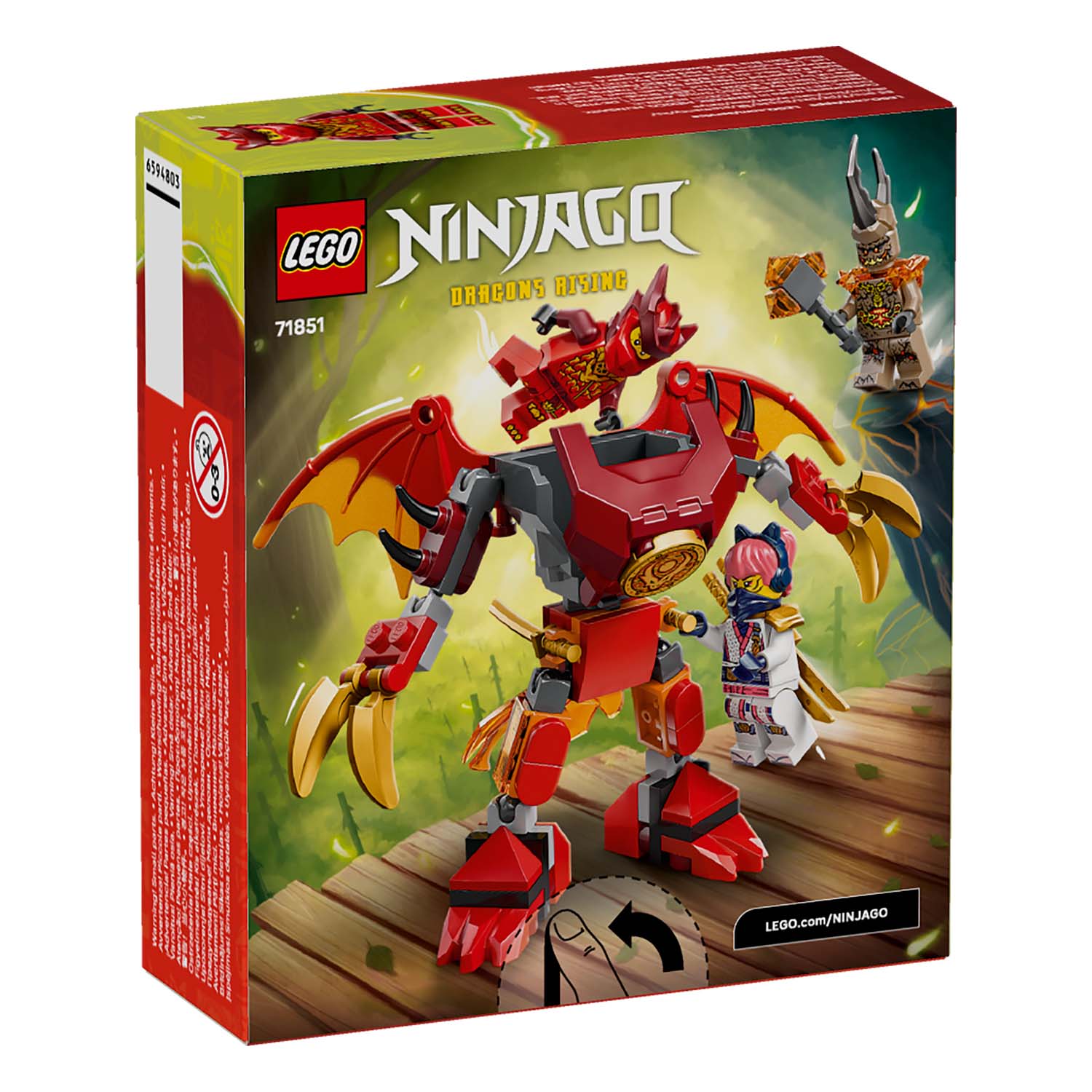 LEGO® Set 71851 Kais Drachen-Mech Battle Set