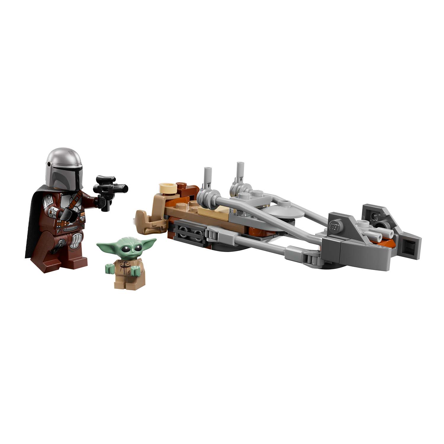 LEGO® Set 75436 Der Mandalorianer und Grogu auf ihrem Speeder Bike™
