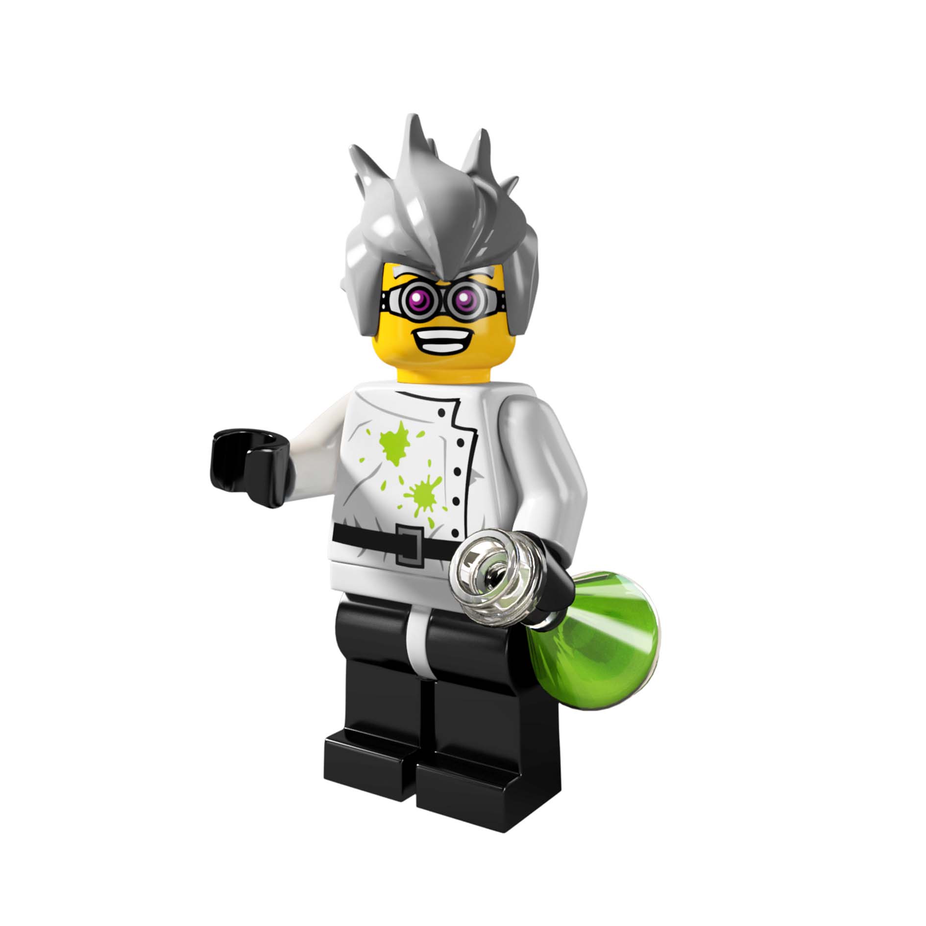 LEGO® Minifigur Crazy Scientist - col04-16
