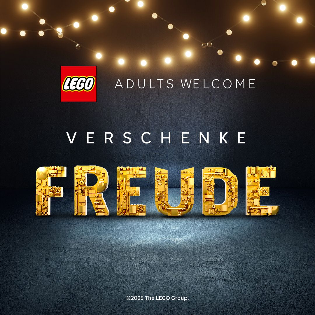Verschenke Freude Adults Welcome LEGO mit Lichterkette