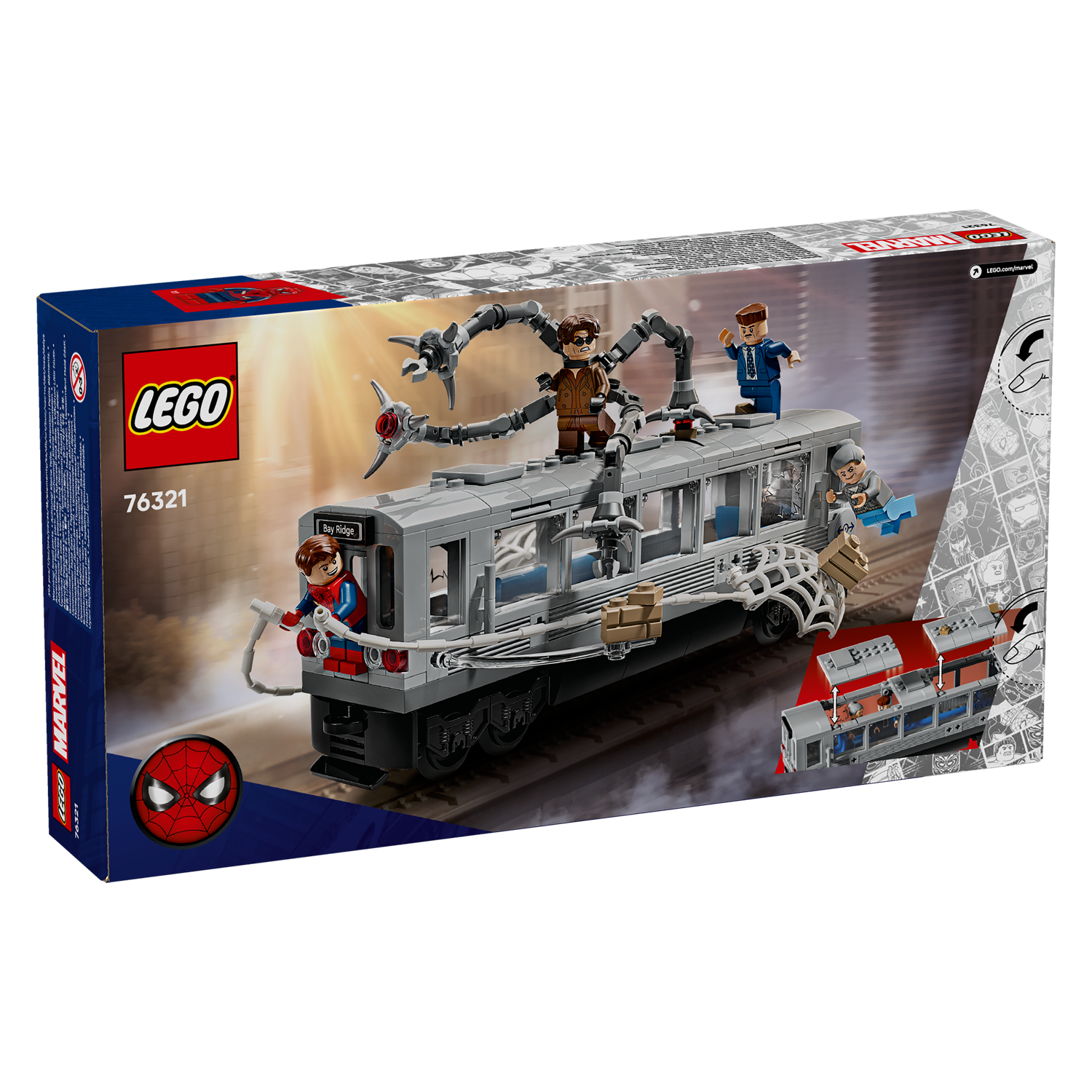 76321 Spider-Man vs. Doc Ock: Showdown in der U-Bahn