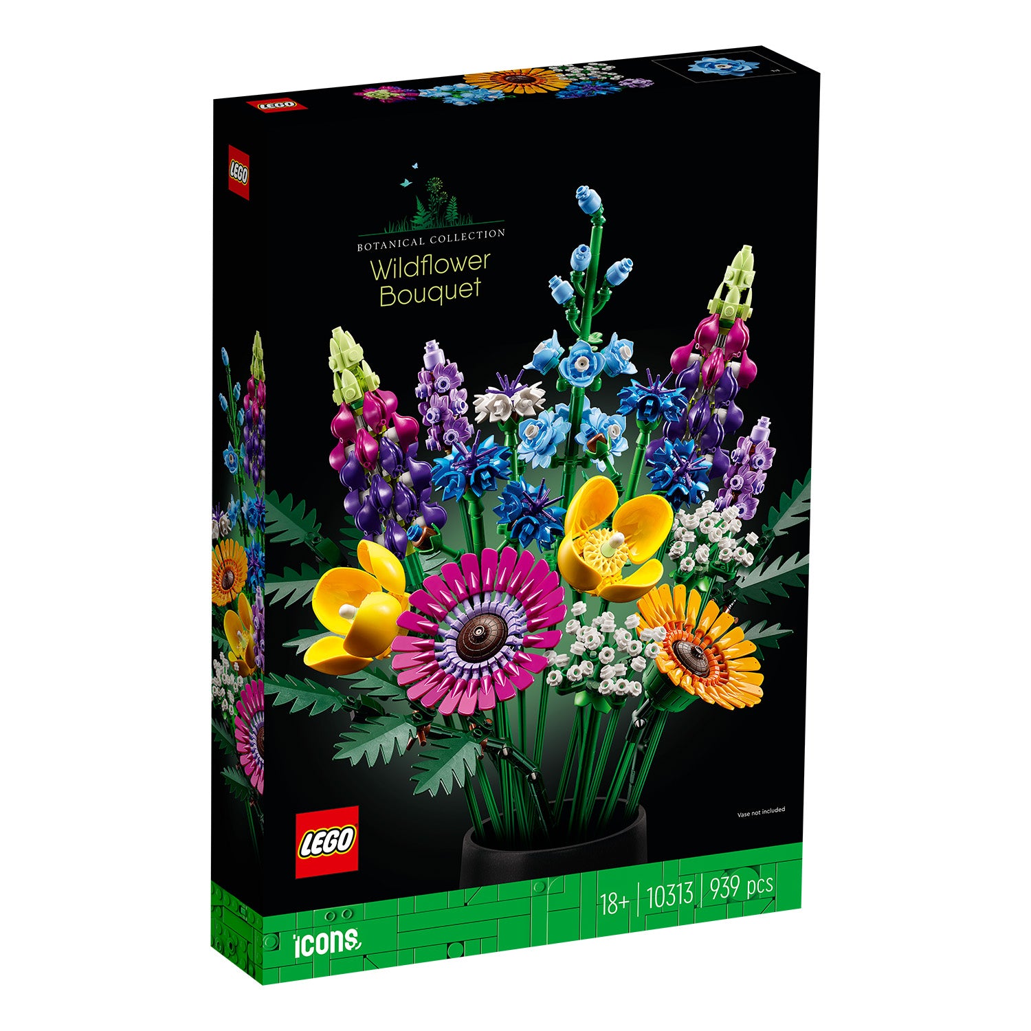 Kartonansicht Vorderseite LEGO Wildblumenstrauß