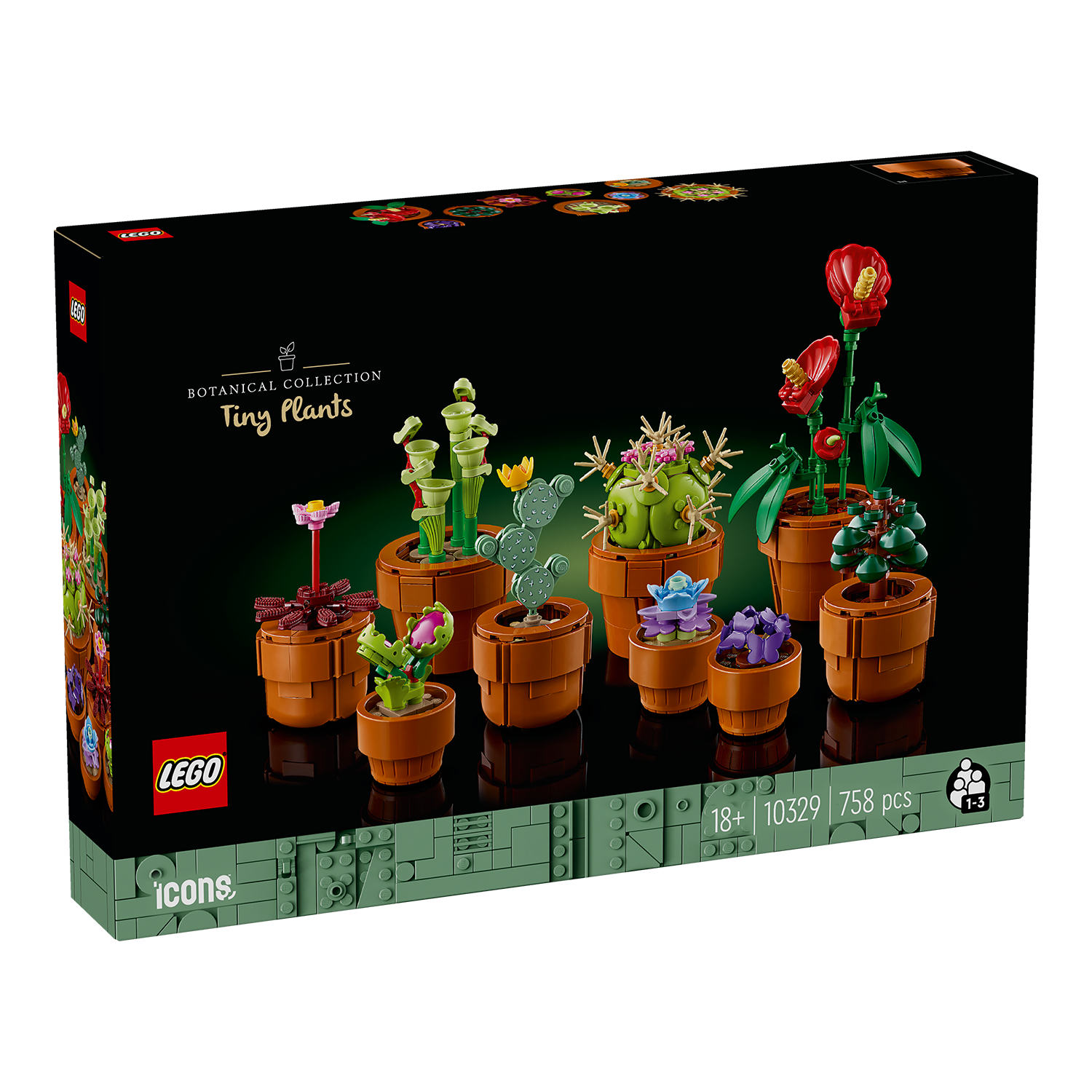 Vorderseite karton LEGO Set Mini Pflanzen