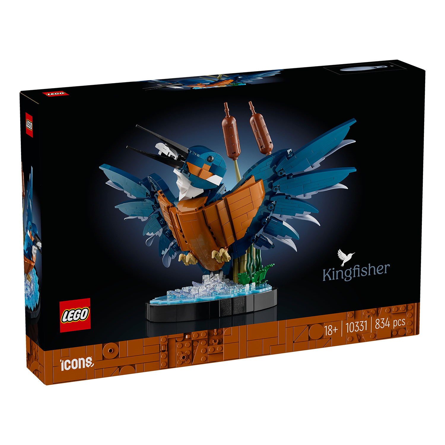 Vorderseite Karton LEGO Set Eisvogel