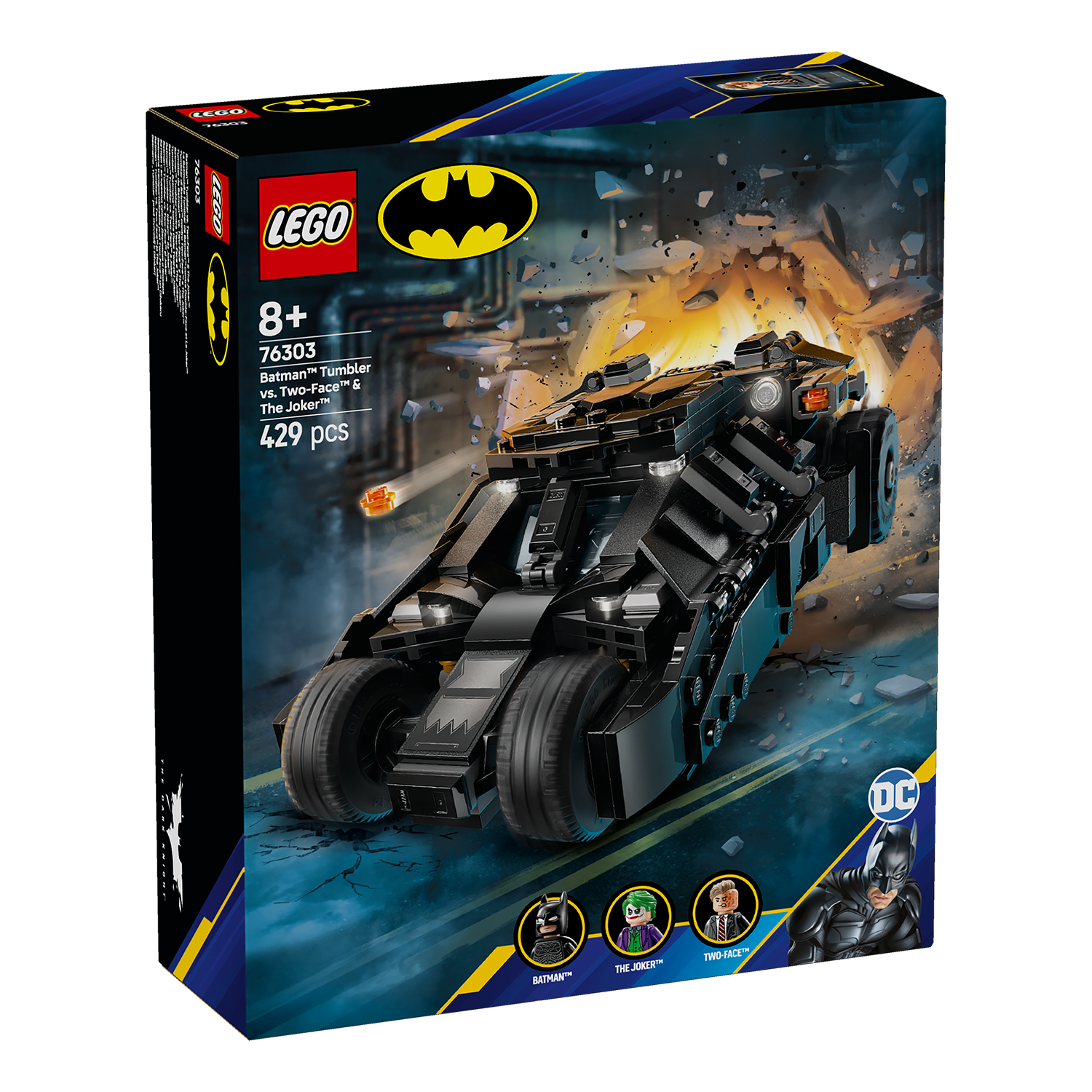 76303 Batman™ Tumbler vs. Two-Face™ & The Joker™