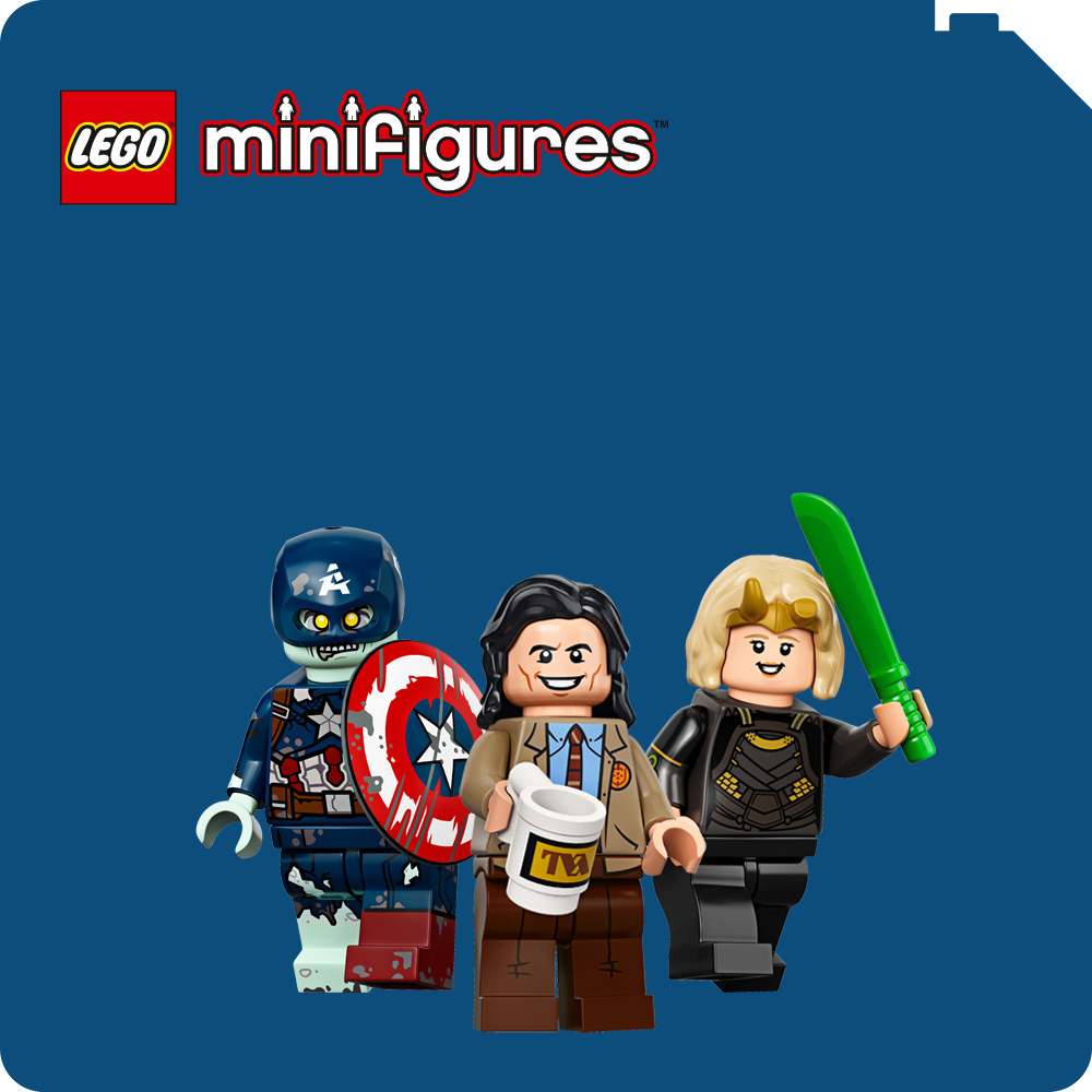 Themebutton mit drei LEGO® Minifiguren