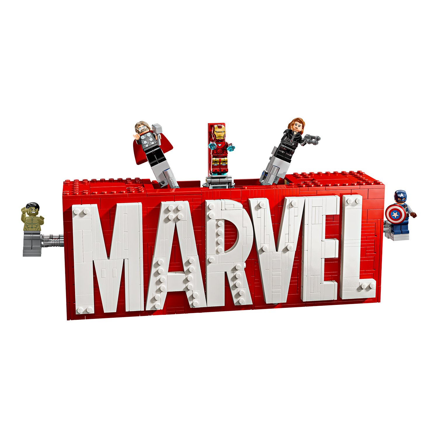 76313 MARVEL Logo & Minifiguren