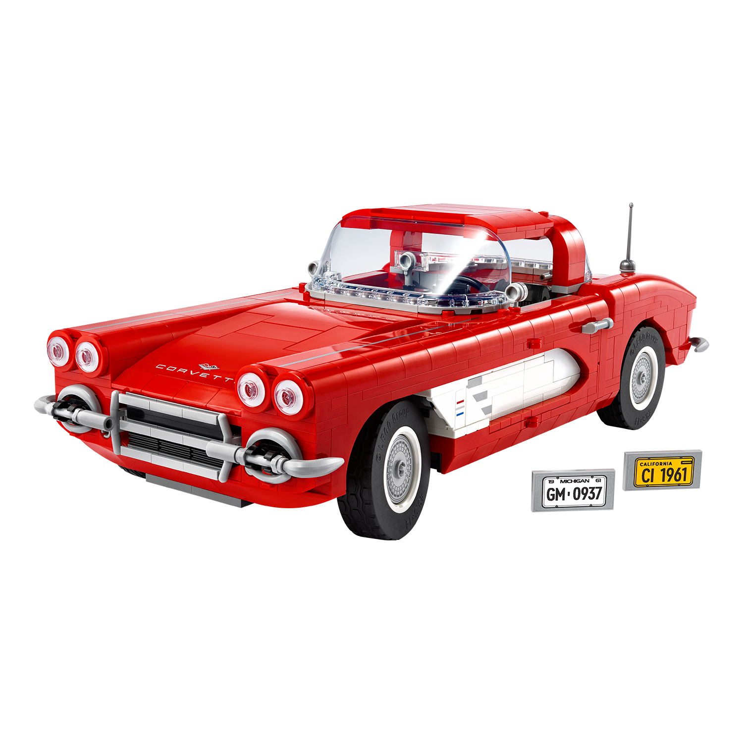 rote Corvette aus LEGO Teilen