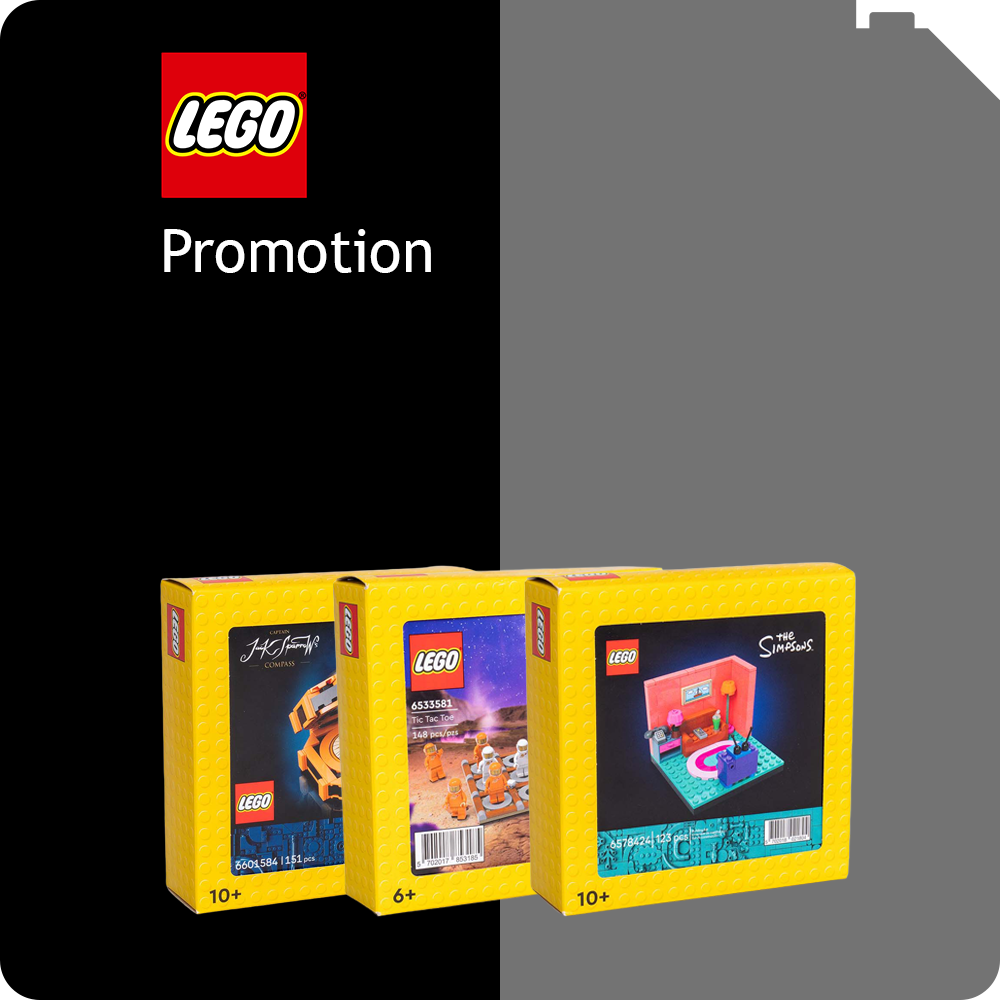 Kollektionsbutton für die LEGO® Kollektion Promotion