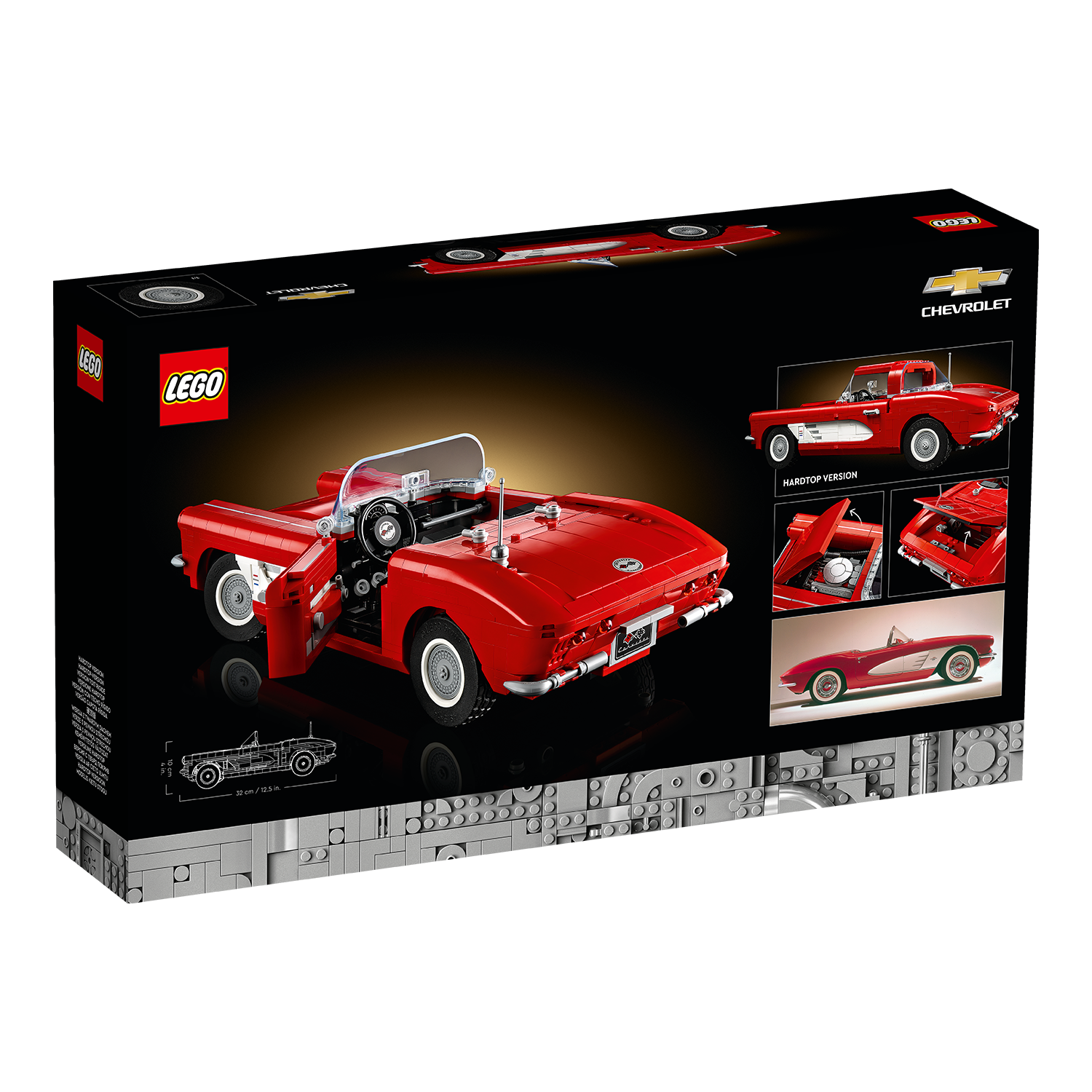 Rückseite Karton LEGO Set Corvette