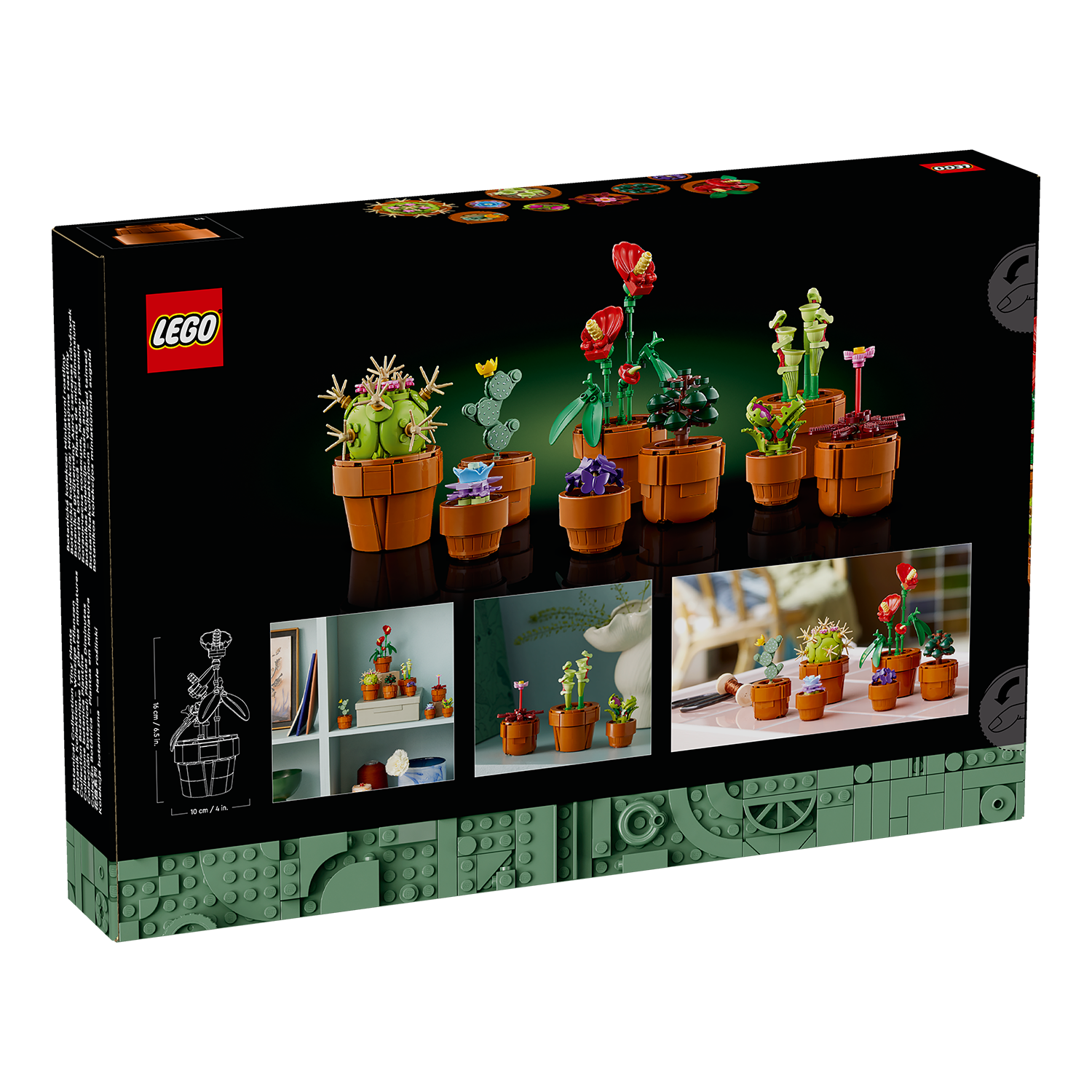 Rückseite Karton LEGO Set Mini Pflanzen