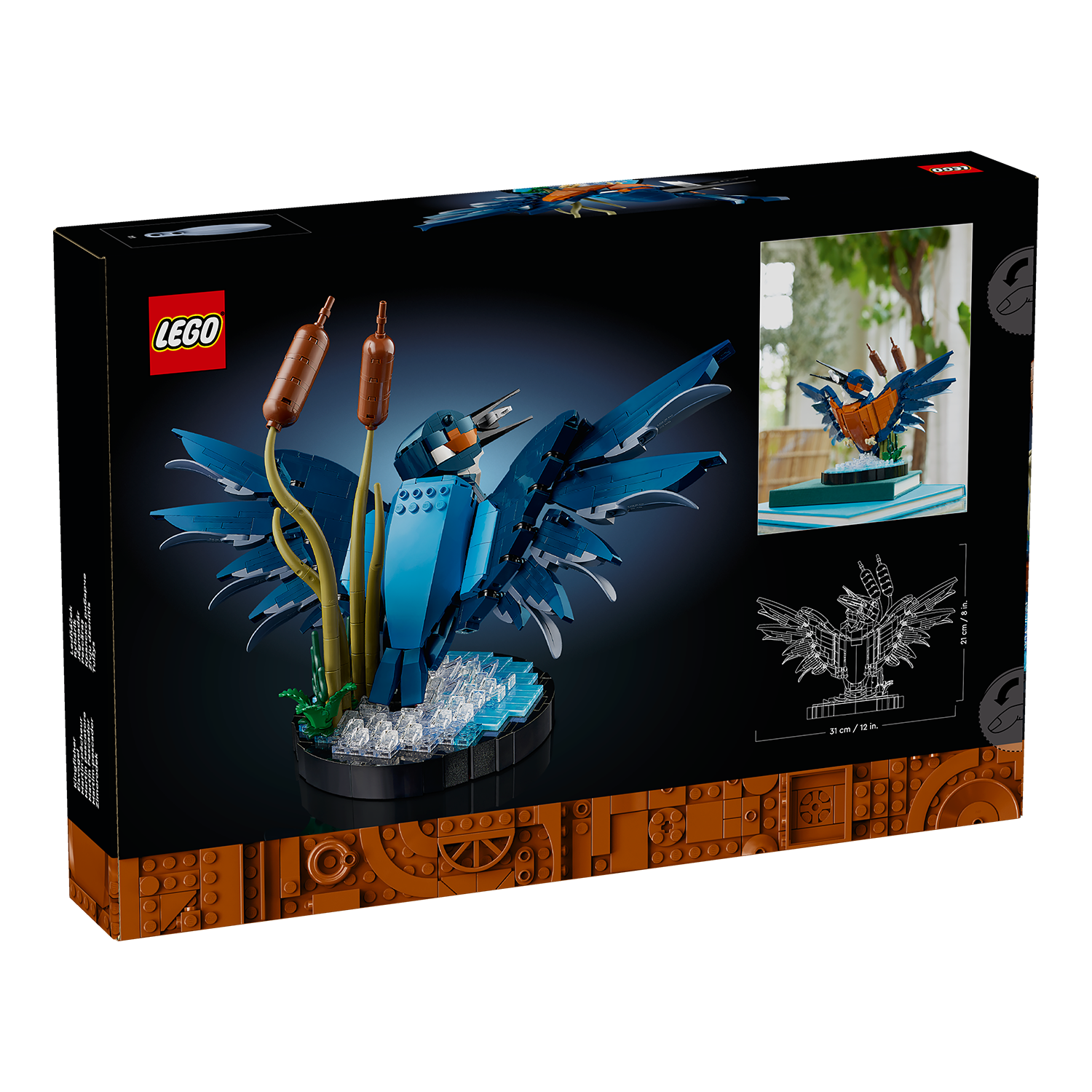 Vorderseite Karton LEGO Set Eisvogel