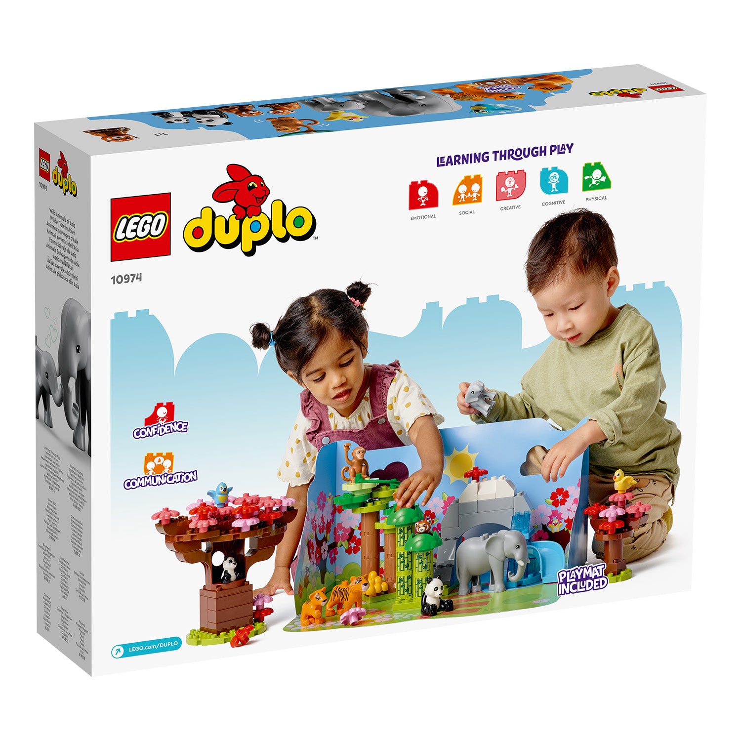 Rückseite Karton LEGO duplo Set Wilde Tiere Asiens