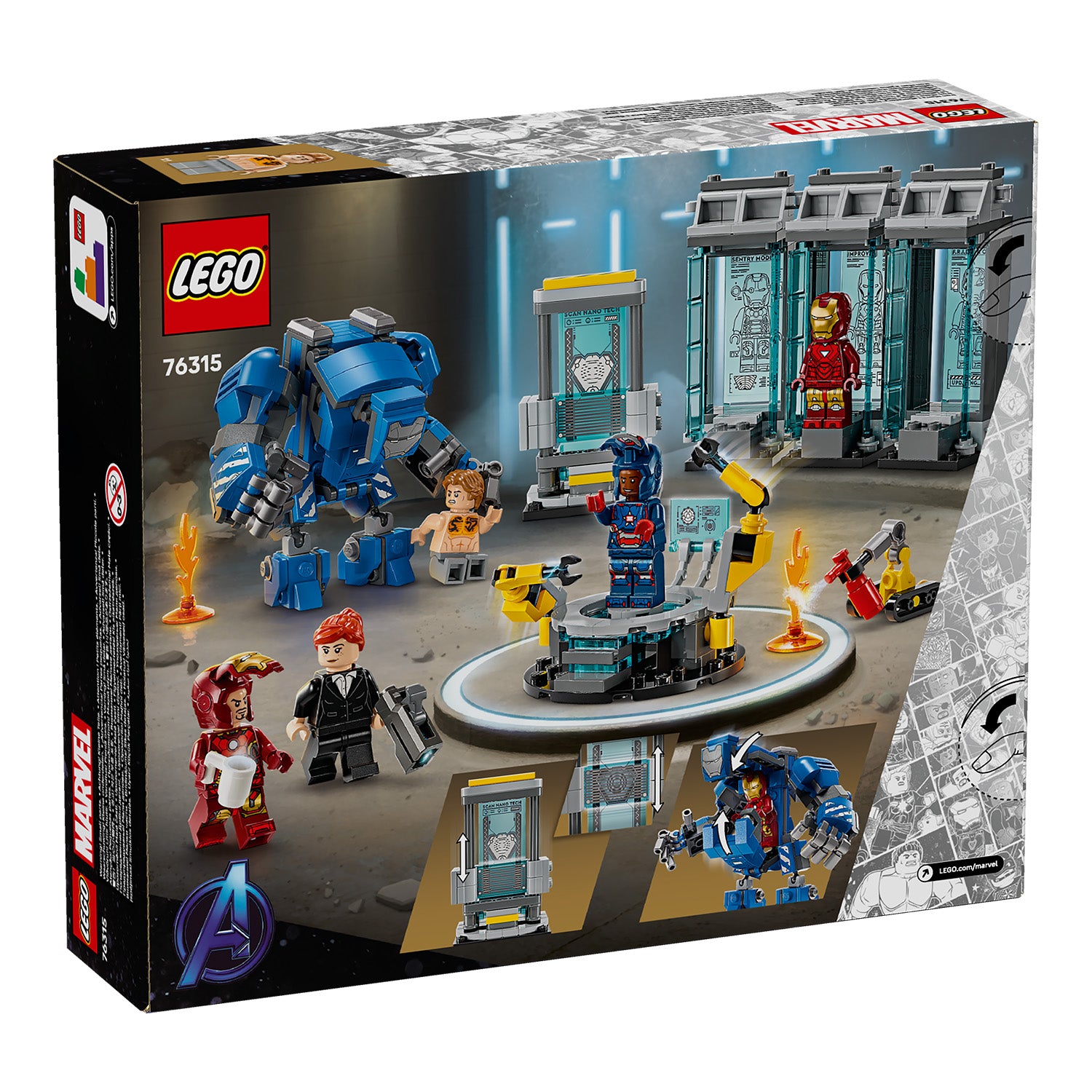 76315 Iron Mans Labor: Halle der Rüstungen
