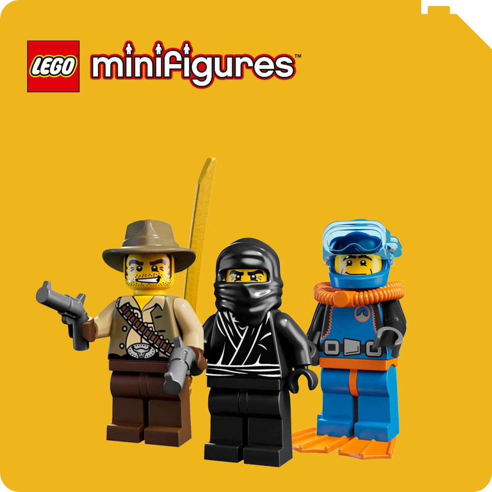 Themebutton mit drei LEGO® Minifiguren