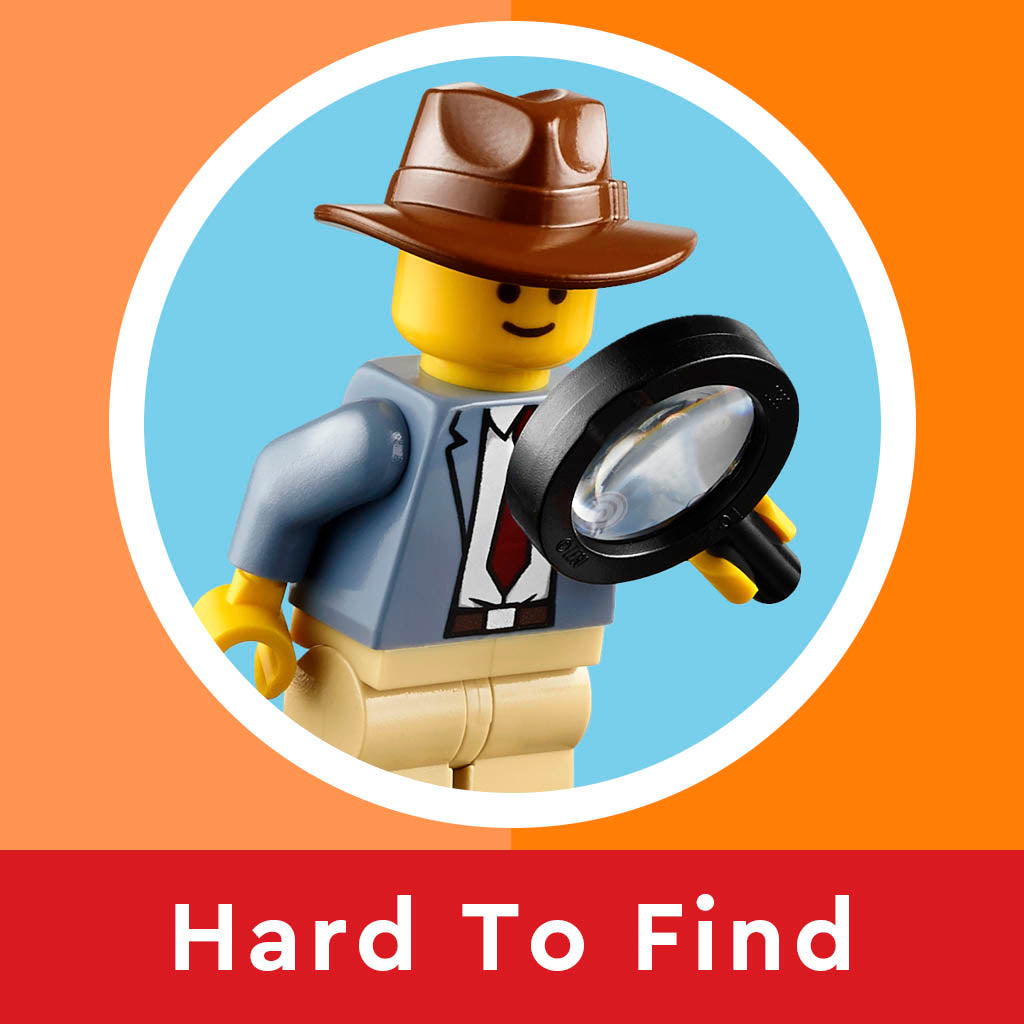 Minifigur mit Lupe - Suche nach seltenen Sets